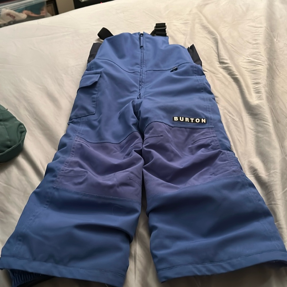 Burton Kids Blue and Purple Snow Bib Pants
